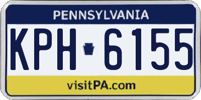 PA license plate KPH6155