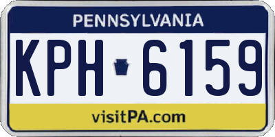 PA license plate KPH6159