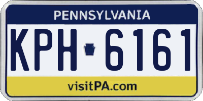 PA license plate KPH6161