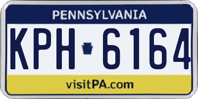 PA license plate KPH6164