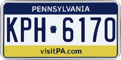 PA license plate KPH6170