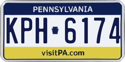 PA license plate KPH6174