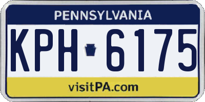 PA license plate KPH6175