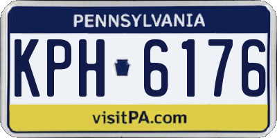PA license plate KPH6176