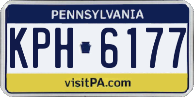 PA license plate KPH6177
