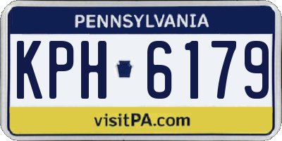 PA license plate KPH6179
