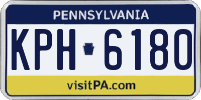 PA license plate KPH6180