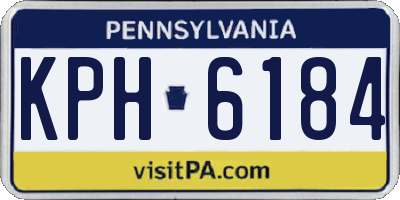 PA license plate KPH6184