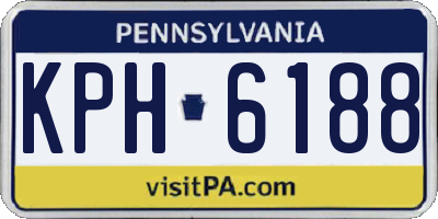 PA license plate KPH6188