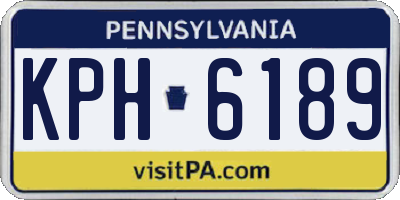 PA license plate KPH6189