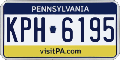 PA license plate KPH6195
