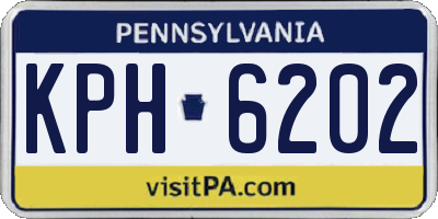 PA license plate KPH6202
