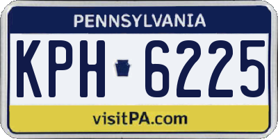 PA license plate KPH6225