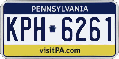 PA license plate KPH6261