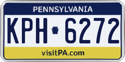 PA license plate KPH6272