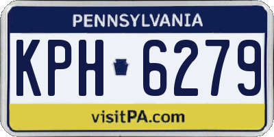 PA license plate KPH6279