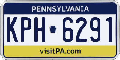 PA license plate KPH6291