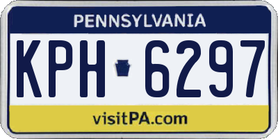 PA license plate KPH6297