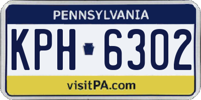 PA license plate KPH6302