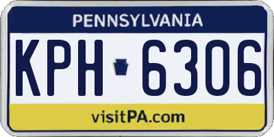 PA license plate KPH6306