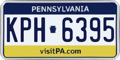 PA license plate KPH6395