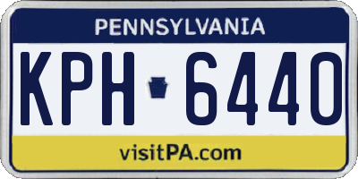 PA license plate KPH6440