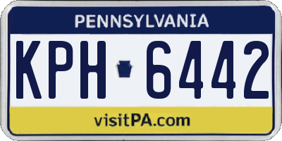 PA license plate KPH6442