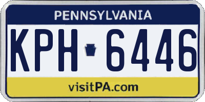PA license plate KPH6446