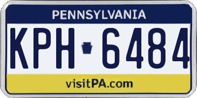 PA license plate KPH6484