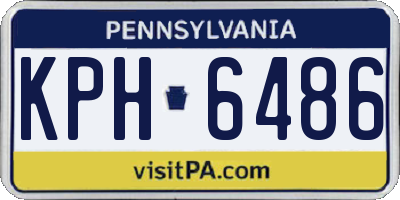 PA license plate KPH6486