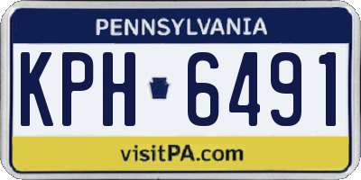PA license plate KPH6491