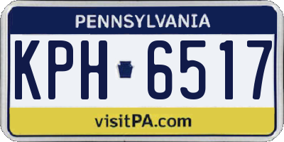 PA license plate KPH6517