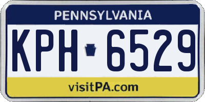 PA license plate KPH6529