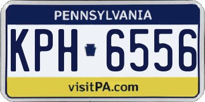 PA license plate KPH6556
