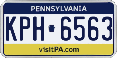 PA license plate KPH6563
