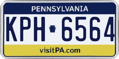 PA license plate KPH6564