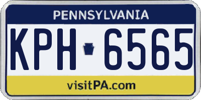 PA license plate KPH6565