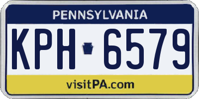 PA license plate KPH6579