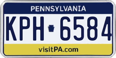 PA license plate KPH6584