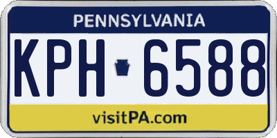 PA license plate KPH6588