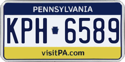 PA license plate KPH6589