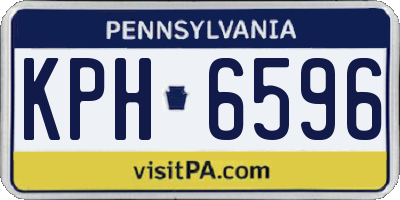 PA license plate KPH6596