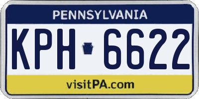 PA license plate KPH6622