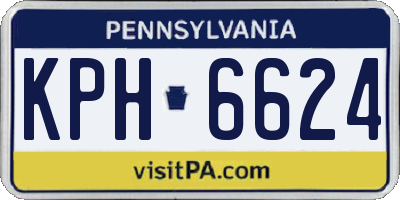 PA license plate KPH6624