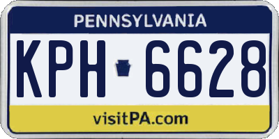 PA license plate KPH6628
