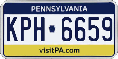 PA license plate KPH6659