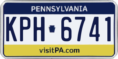 PA license plate KPH6741