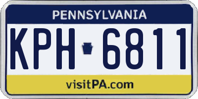 PA license plate KPH6811