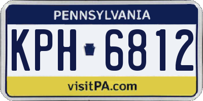 PA license plate KPH6812