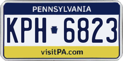 PA license plate KPH6823